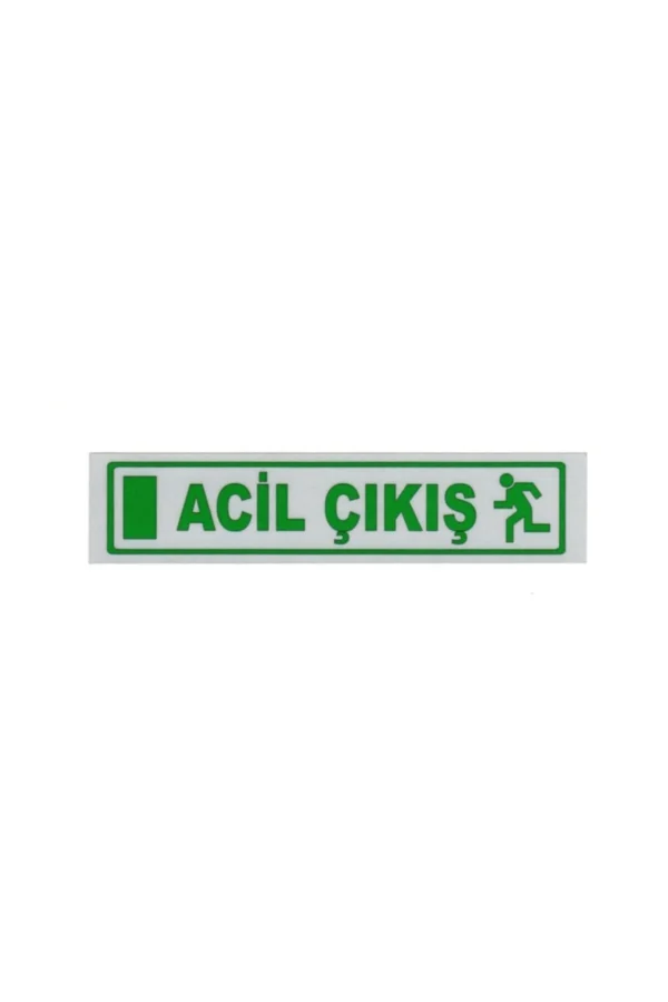 Acil Çıkış Yazı Sticker