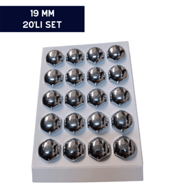 BİJON KAPAĞI KROMLU 19MM 20'Lİ SET