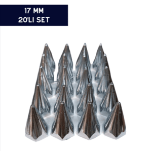 Sivri Krom Bijon Set 17'